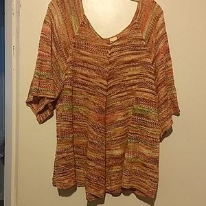Multicolor top sz 3x